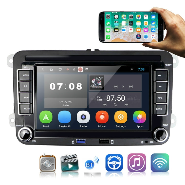 Suitable for Volkswagen 7-inch Car Multimedia Player Navigation Bluetooth Reversing Integrated Machine Android 10.0, 1+16G, 2+16G, 2+32G Suitable for Volkswagen 7-inch Car Multimedia Player Navigation Bluetooth Reversing Integrated Machine Android 10.0, 1+16G, 2+16G, 2+32G